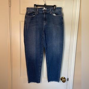 Eileen Fisher Jeans Ankle Medium Wash Organic Cotton Blend Women's Size 10